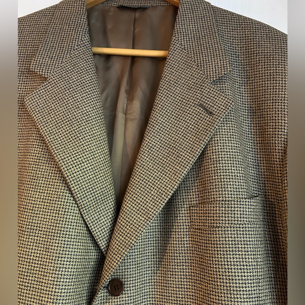 Zanella Men's Blazer in Brown and Black Check, BIG & TALL Sports Coat - Picture 2 of 12